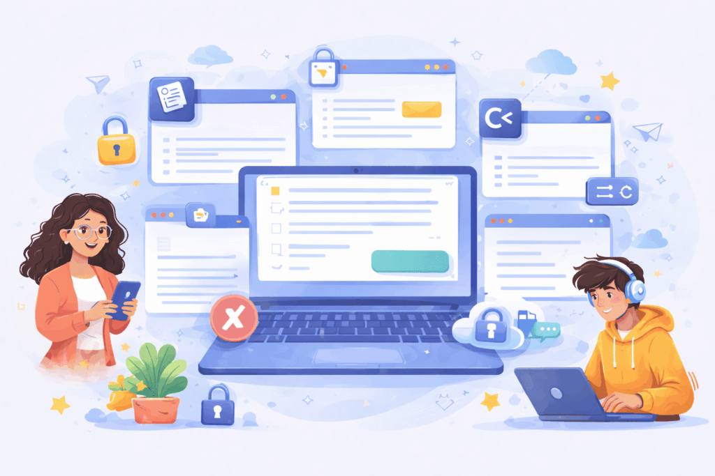 Online Text Sharing without Login